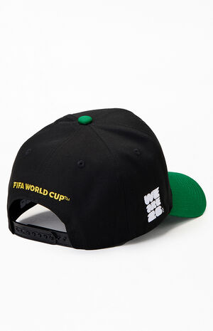 Embroidered Brazil Pro Crown Snapback Hat image number 4