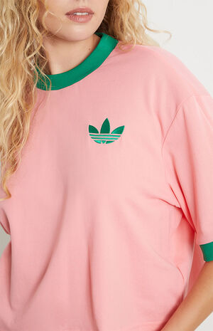 T-Shirt Heritage Now Pink Adicolor Oversized adidas | PacSun