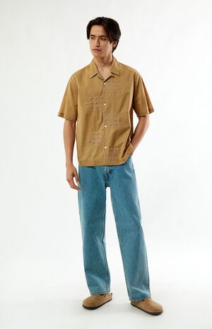 Brown Ritz Oversized Resort Camp Shirt image number 4