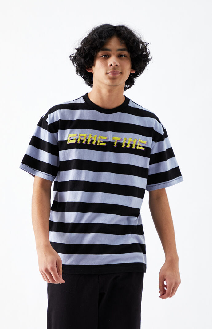 Game Time Regular Striped T-Shirt 