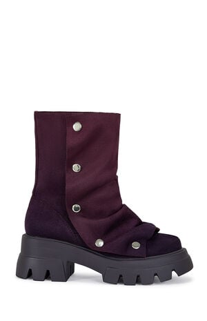Women's Purple Bharti Booties image number 1