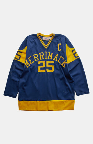 '80s Merrimack Hockey Jersey V-neck Graphic Top image number 1