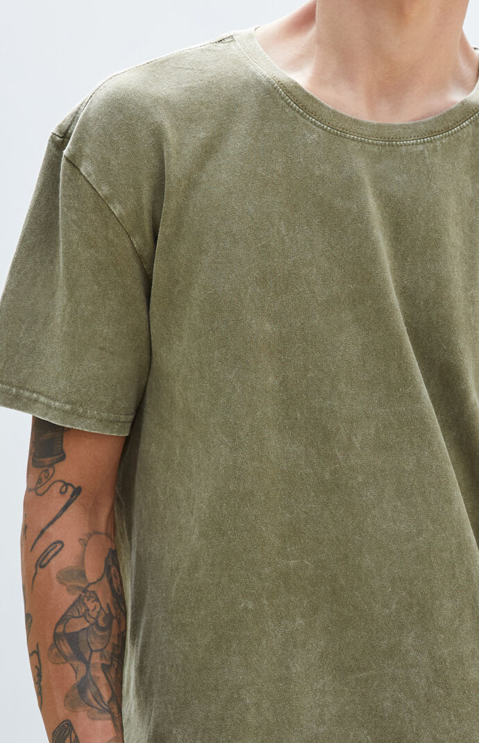 Olive Acid Wash T-Shirt