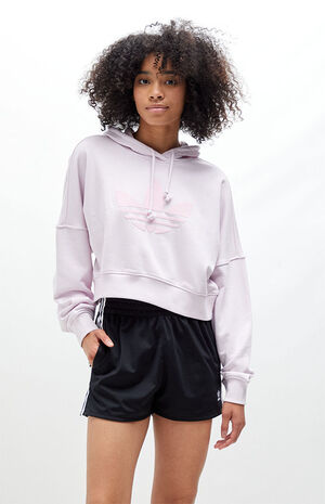 Light Pink '80s Cropped Hoodie image number 1