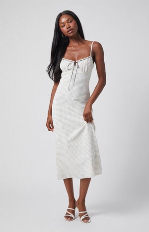 Daisy Floral Tie Front Midi Dress