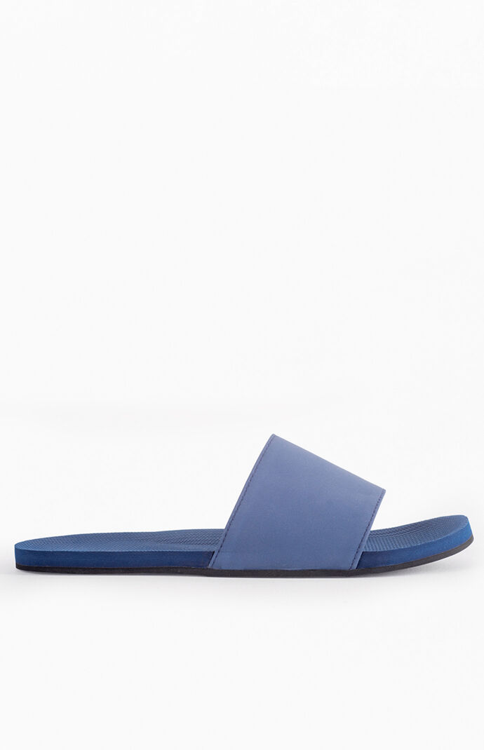 Navy ESSNTLS Slide Sandals
