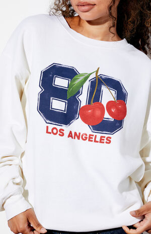 Cherry LA Number Crew Neck Sweatshirt image number 2