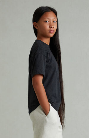 Kids Vintage Black Classic Short Sleeve T-Shirt image number 3