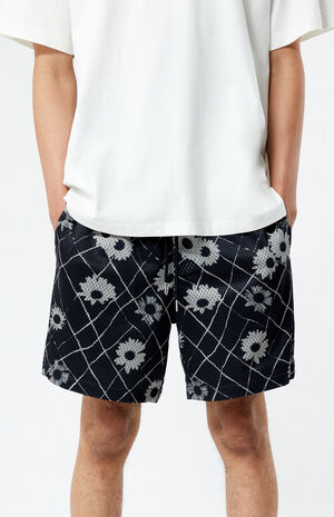Printed Mesh Basketball Shorts image number 4