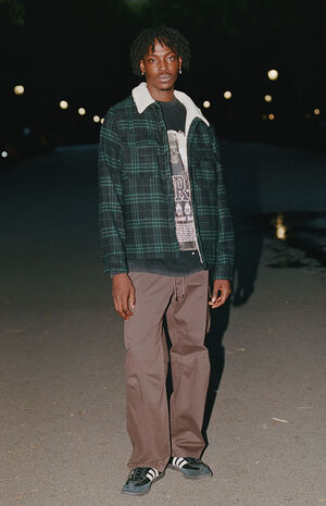 Sherpa Plaid Shacket image number 2