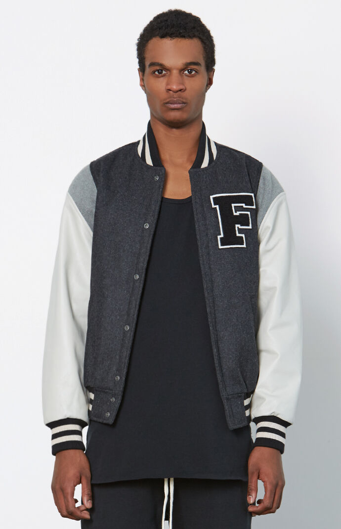 Fear Of God FOG Wool Leather Sleeve Varsity Jacket PacSun