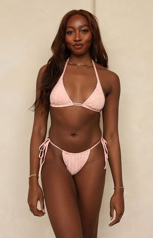 Paris Tie Side Cheeky Bikini Bottom image number 1