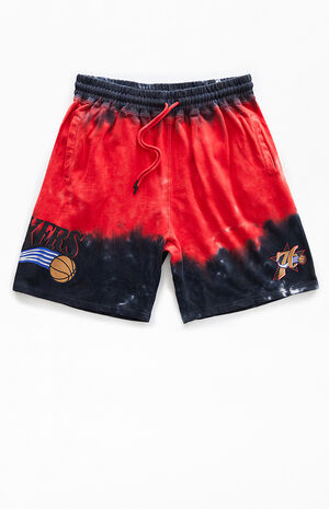 Tie-Dyed Sixers Shorts Tie-Dyed Sixers Shorts image number null