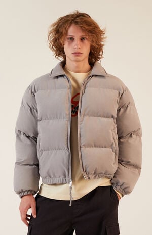 Gray Coaches Puffer Jacket