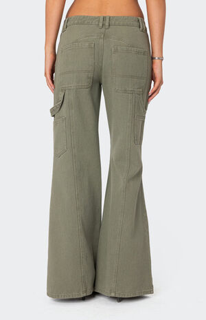 Lottie Low Rise Washed Carpenter Jeans image number 5