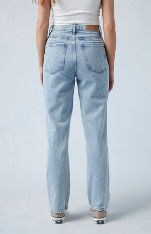 Eco Light Indigo Dad Jeans image number 4