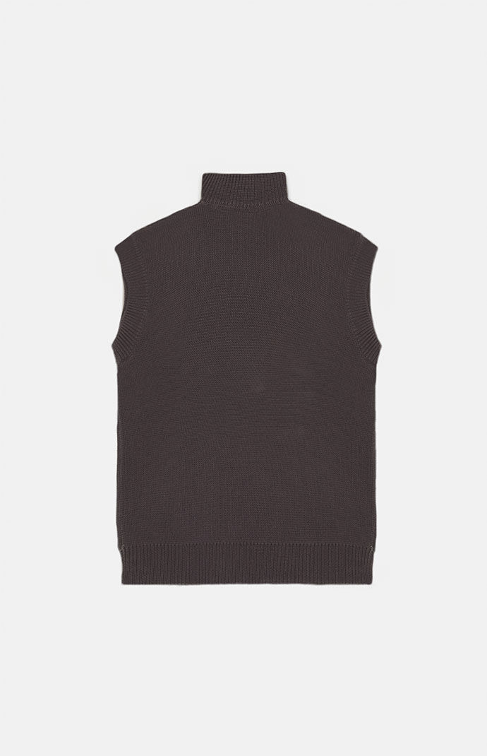 FEAR OF GODフィアオブゴッドEssentials Mock Neck Vestベスト Fear of God Essentials Ink Jet Black Nylon Fleece Mock Neck