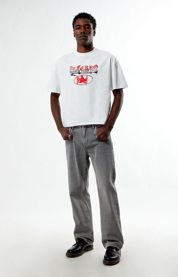 Pacsun World Tour Cropped Boxy T-Shirt