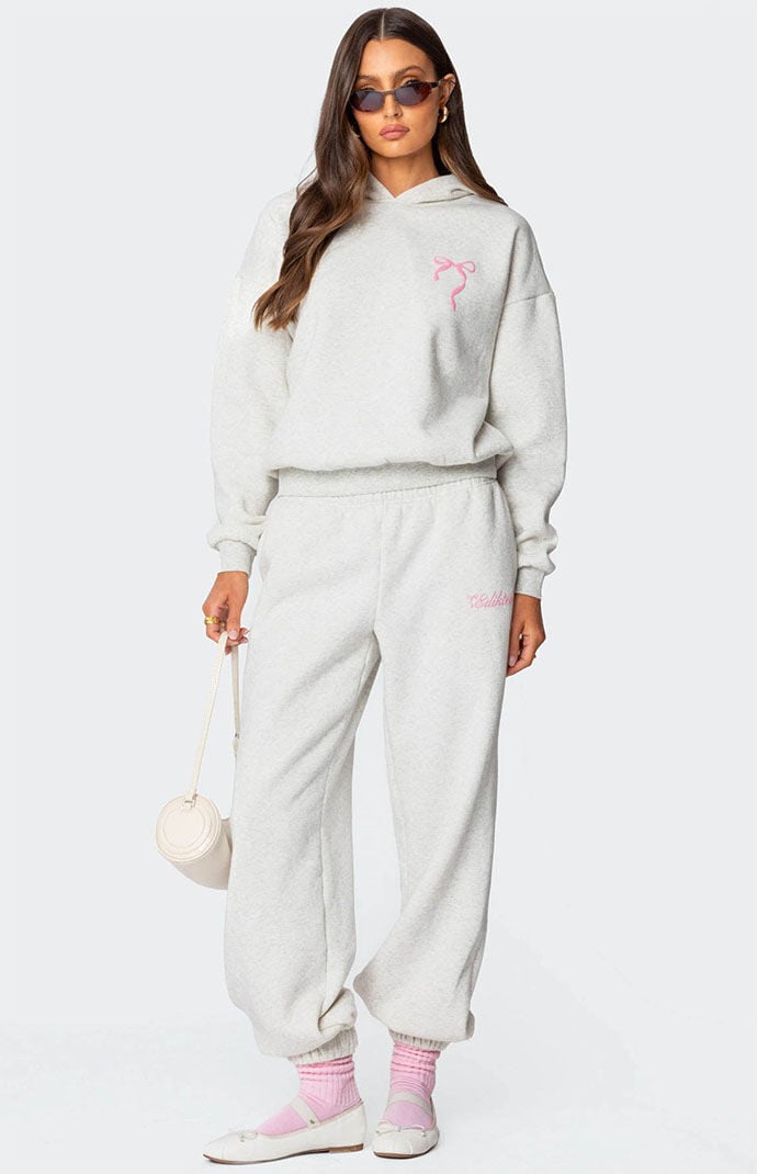 Edikted Sasha Bow Detail Hoodie | PacSun