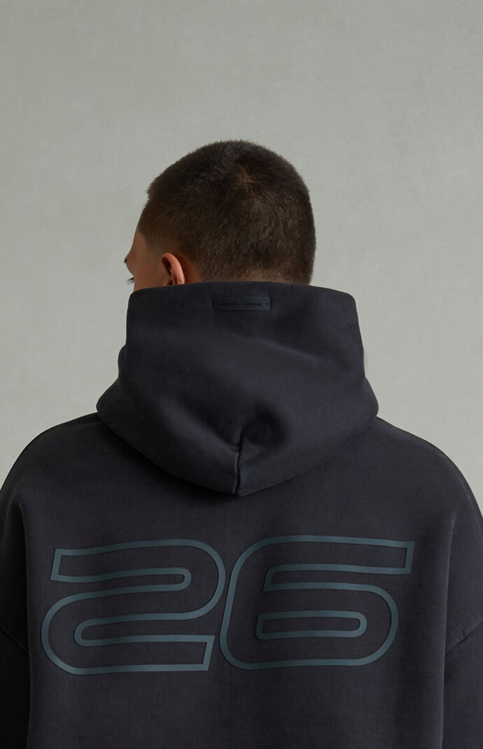 Fear of God ESSENTIALS Vintage Black '90s Fleece Hoodie | Pacsun
