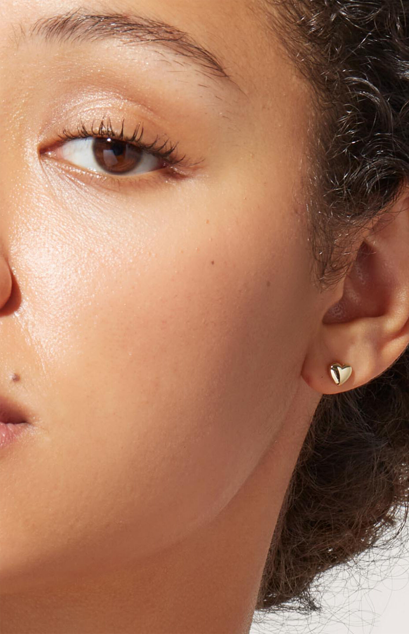 Ana Luisa Lev Stud Heart Earrings