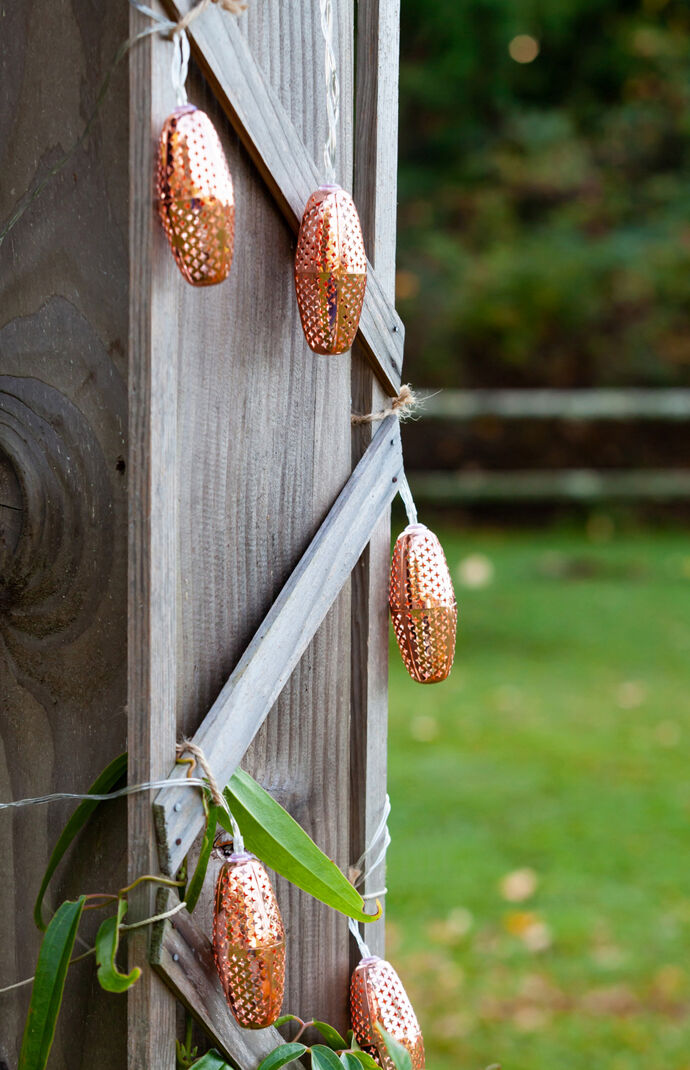 Copper Rust Marrakesh Metallic String Lights