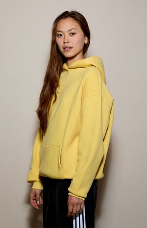Yellow Ultra Soft Fleece Hoodie image number 3