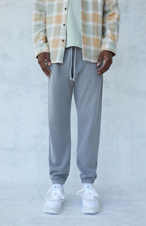 Dark Gray Basic Fleece Sweatpants Dark Gray Basic Fleece Sweatpants image number null