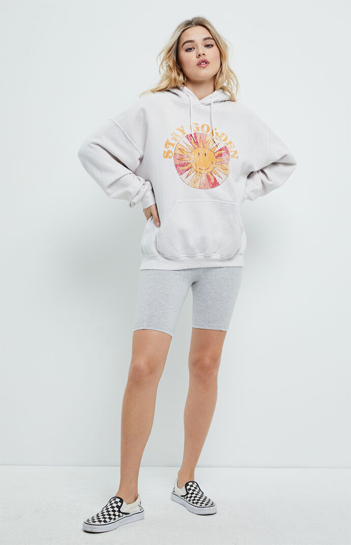 Stay golden smiley hoodie new arrivals