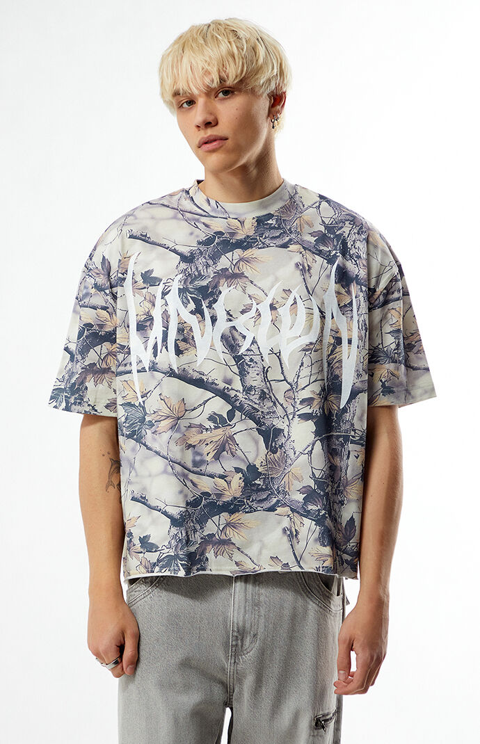 Pacsun Unknown Camo Cropped Boxy T-Shirt