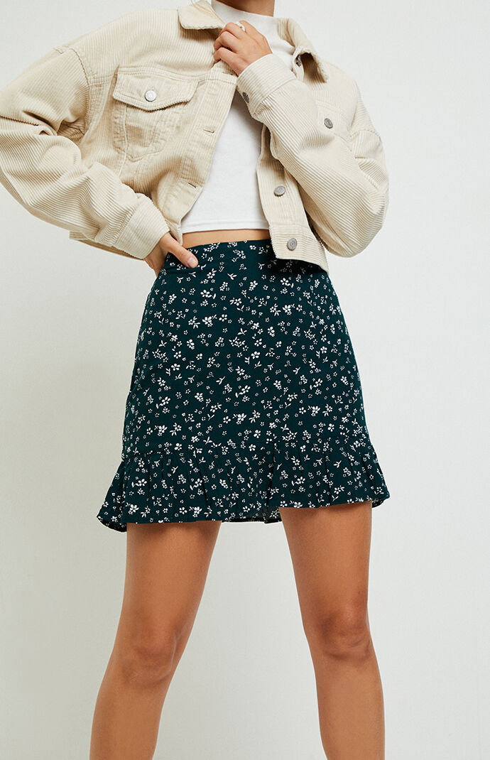 pacsun green skirt