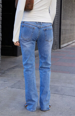 Lidwina Medium Indigo Low Rise Straight Leg Jeans image number 4