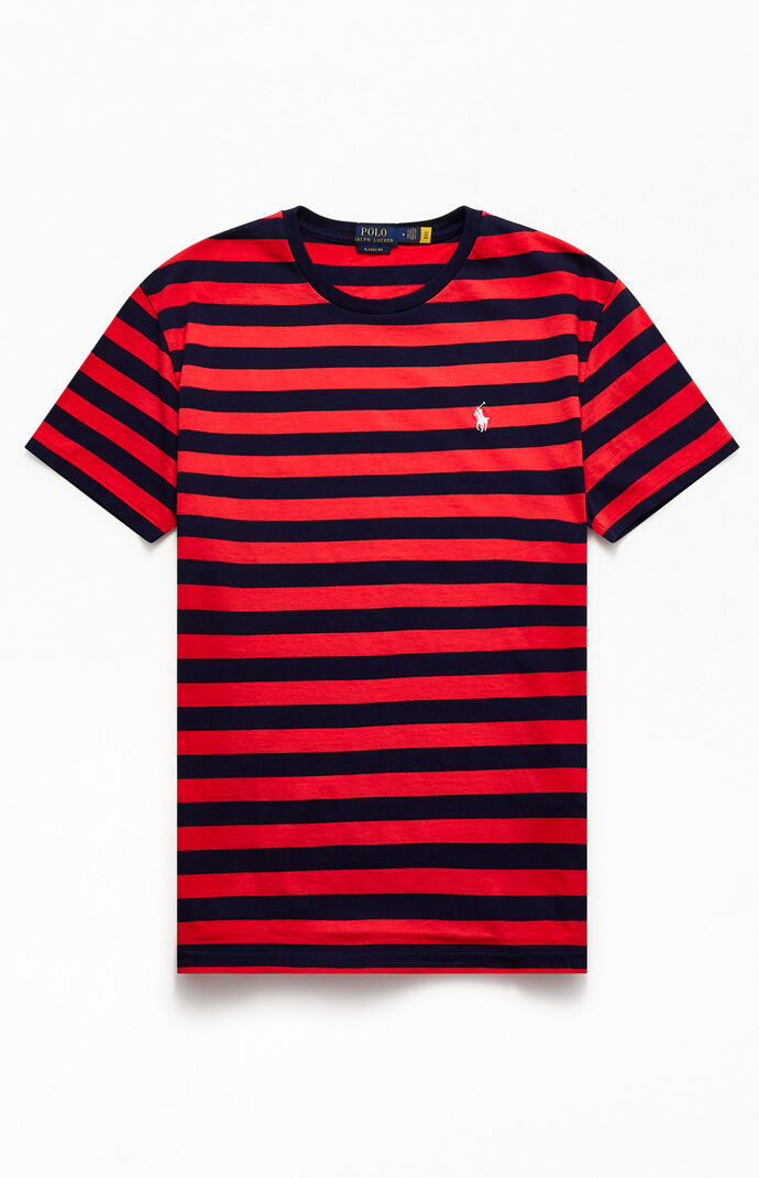 Animated Striped Short Sleeve T-Shirt