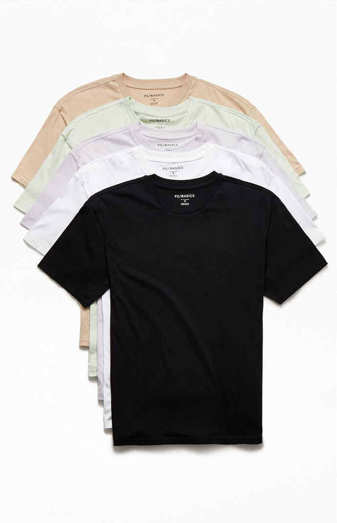 Five Pack Regular Fit T-Shirts