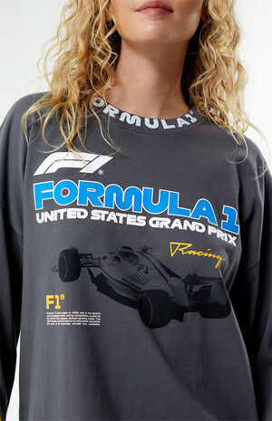 x PacSun Grand Prix Racing Long Sleeve Oversized T-Shirt image number 2