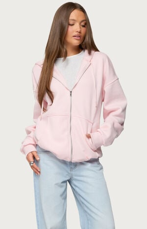 Rocia Oversized Zip Up Hoodie image number 1