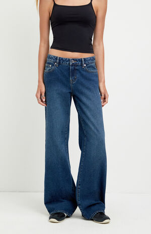 Casey Low Rise Baggy Jeans Dark Indigo Wash image number 2
