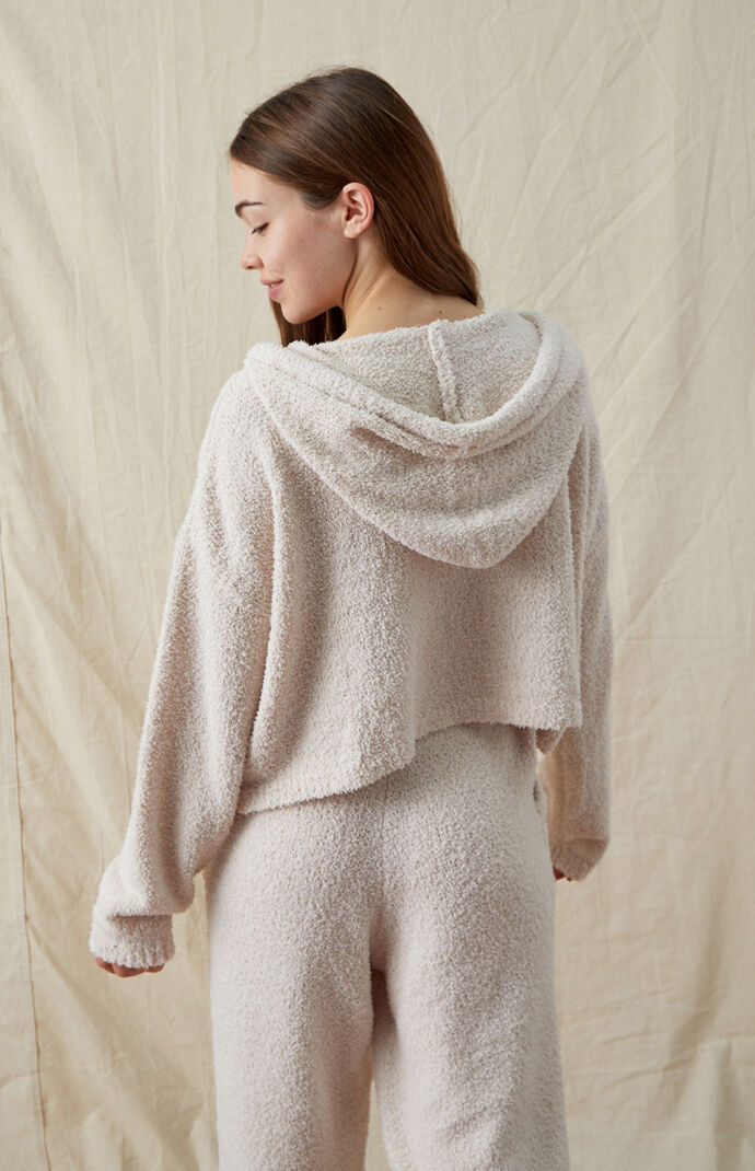 Notched Hooded Sweater