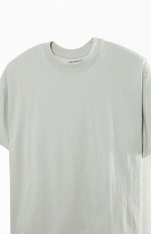 Gray Basic Oversized T-Shirt image number 2