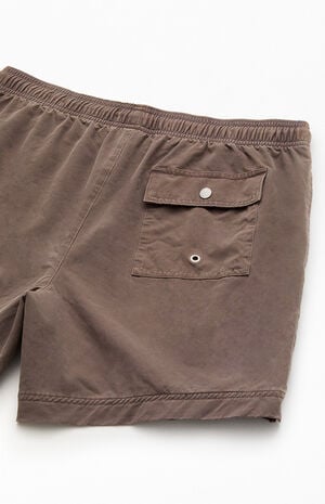 Brown Sunny 5.5" Swim Trunks image number 4