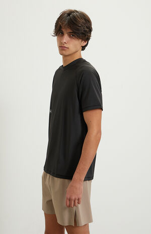 Active Black Raglan Sport T-Shirt image number 4