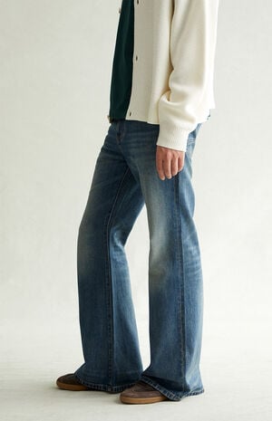 Jordan Baggy Bootcut Jeans Medium Blue Tint image number 3