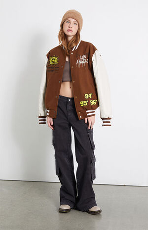 Black Baggy Cargo Pants image number 1