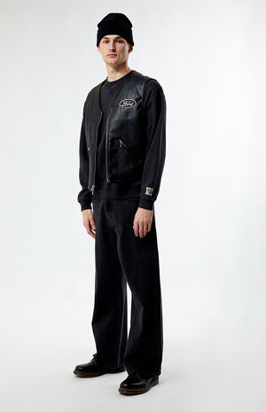 Pleather Zip Vest image number 4