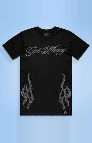 Flames Rhinestone T-Shirt image number 1