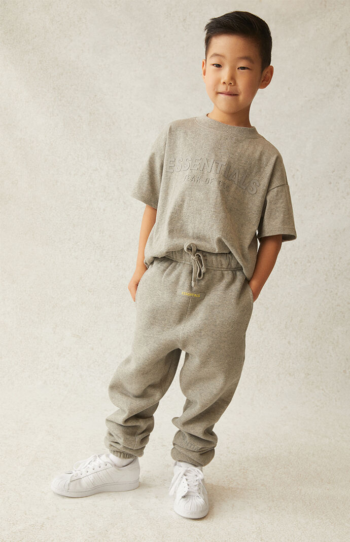 Essentials Heather Oatmeal Sweatpants