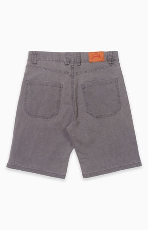 Washed Black Dropout Denim Jorts image number 2