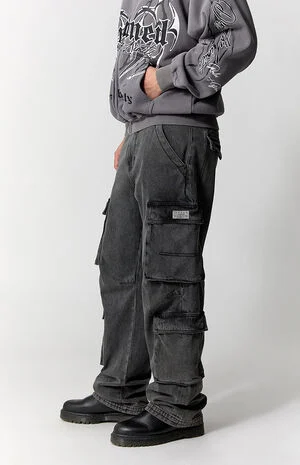 Dylan Baggy Jeans Cargo Black image number 3