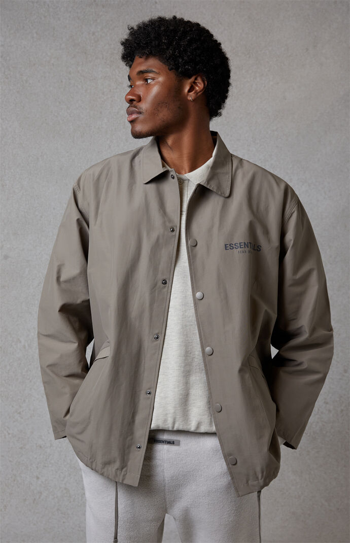 Fear Of God FOG Essentials Cement Coach Jacket PacSun