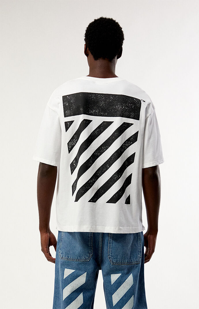 L/AB c/o Off-White Diagonal Oversized T-Shirt | Pacsun